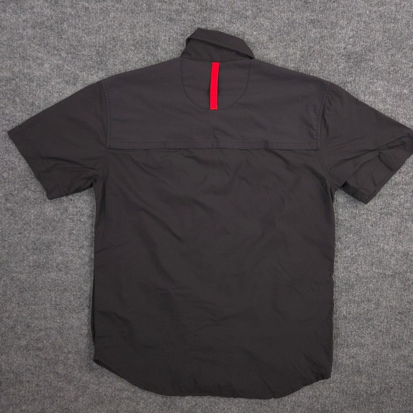 Topo Designs Tech Shirt Mens Small Black Performance Outdoor Hiking Snap Front - Picture 4 of 7